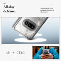 ACS09373 - Nothing Phone (3a) Case Ultra Hybrid in Space Crystal all day defense. Air cushion tech mitigates impact on all corners.