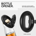 AMP08822 - O-Mag Magnetic Phone Holder (MagFit) OM102 in Black showing the bottle opener, crack open a cold one anytime with a sturdy built-in bottle opener