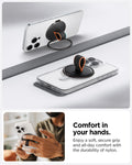 AMP08552 - O-Mag Magnetic Phone Holder (MagFit) OM104 in Black showing the comfort in you hands. Enjoy a soft, secure grip and all-day comfort with the durability of nylon