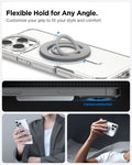 AMP08887 - O-Mag | Dual Pop (Mag Fit) OM105 in Gray showing flexible hold for any angle
