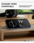 AMP10137 - O-Mag Charging Grip (MagFit) | OM107 in Black showing standby mode compatible. stand function pairs perfectly with iOS standby mode