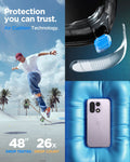 ACS09785 - OnePlus 15 Ultra Hybrid in Crystal Clear showing the Air Cushion Technology (48-inch drop tested and 26 times, drop count). 