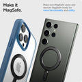 ACP06107 - Magnet Ring Plate (MagFit) in carbon showing the non-magsafe cases and devices magsafe ready for more functionality and utility