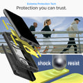 ACS06282 - Pixel 8 Case Tough Armor in black showing the extreme protection tech. Protection you can trust