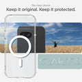 ACS09043 - Pixel 9a Case Ultra Hybrid Metal Ring (MagFit) in Clear White showing the clear choice. Keep it original. Keep it protected