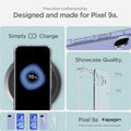 ACS09042 - Pixel 9a Case Ultra Hybrid in Crystal Clear showing the precision craftsmanship. Showcase quality. TPU and PC