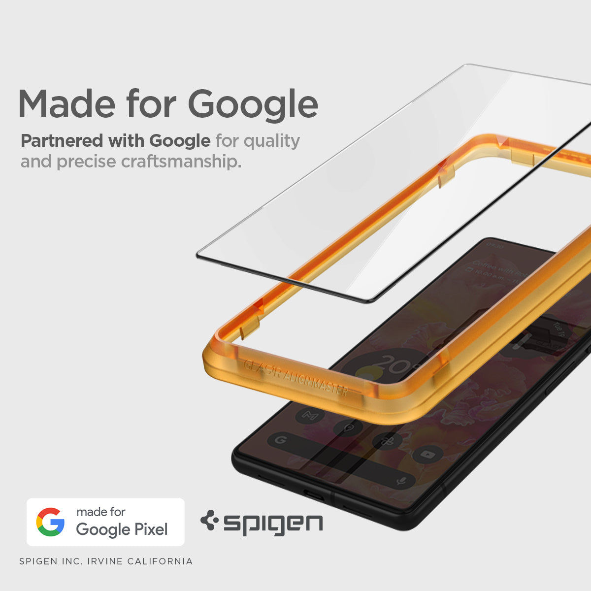 AGL05199 - Pixel 7 Screen Protector AlignMaster GLAS.tR made for google partnered with google for quality and precise craftsmanship.