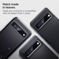 AGL05471 - Pixel 7 Optik Lens Protector in black match made in heaven. Optik lens protector is compatible with all Spigen pixel 7 pro cases.