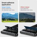 AGL05470 - Pixel 7 Pro Optik Lens Protector in black smart adhensive application. Spigen design partial adhesive. No blemish over time.