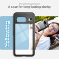 ACS06280 - Pixel 8 Case Ultra Hybrid in matte black anti yellowing protection. a case for long lasting clarity.

