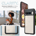 ACS06317 - Pixel 8 Pro Case Ultra Hybrid in matte black clarity. Showcase originality by letting your device shine through.