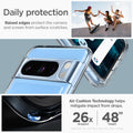 ACS06315 - Pixel 8 Pro Case Ultra Hybrid in crystal clear daily protection raised edges protect the camera and screen from surface scratches. Air cushion technology helps mitigate impact from drops.