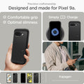 ACS09046 - Pixel 9a Case Tough Armor AI (MagFit) in Black showing the precision craftsmanship. Comfortable and optimal slimness