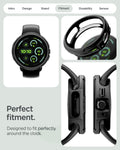 ACS11222 - Pixel Watch 4 (45mm) Case Liquid Air in black showing the prefect fitment. Designed to fit perfectly around the clock