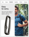 ACS09481 - Pixel Buds 2a Case Lock Fit in black showing the easy to carry ability. Clip on to any bags or objects. Never miss a beat on the go