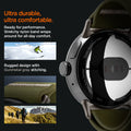 AMP07608 - Pixel Watch Lite Fit in Khaki ultra durable, ultra comfortable. ready for performance stretchy nylon band wraps around for all day comfort. rugged design with gunmetal gray stitching.