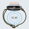 AMP07608 - Pixel Watch Lite Fit in Khaki fitment for all, wide range (120mm-215mm) of adjustability.
