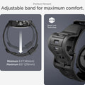 ACS04800 - Pixel Watch Case Rugged Armor Pro in black perfect fitment adjustable band for maximum comfort.