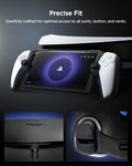 ACS07235 - Playstation Portal Case Thin Fit in black showing the precise fit. Carefully crafted for optimal access to all ports, button, and vents