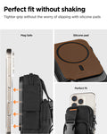 AFA09338 - MagSafe Card Holder Snap Zip (MagFit) has tighter grip without the worry of slipping with silicone pads. Perfect fit without shaking