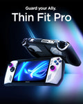 ACS06922 - ROG Ally Series Case Thin Fit Pro in black showing the front, partial side, back and bottom
