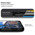 ACS00753 - Galaxy S20 Plus Rugged Armor Case in black raised edges protect and enjoy without worries. Screen and Camera are lifted to prevent surface scratches. Precision cutout shows 100% display.