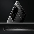 ACS00711 - Galaxy S20 Ultra Rugged Armor Case in black showing side and back.
