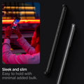 ACS00711 - Galaxy S20 Ultra Rugged Armor Case in black sleek and slim. Easy to hold with minimal added bulk.
