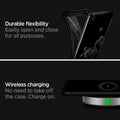 ACS00711 - Galaxy S20 Ultra Rugged Armor Case in black durable flexibility. Easily open and close for all purpose. wireless charging no need to take off the case. charge on.