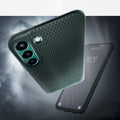 ACS04386 - Galaxy S22 5G Case Liquid Air in abyss green showing the back, partial front and top