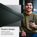 ACS04386 - Galaxy S22 5G Case Liquid Air in abyss green showing the modern design. Timeless design with amplified quality and overall protection