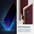 ACS04382 - Galaxy S22 Ultra 5G Case Neo Hybrid in burgundy full protection. Air cushion technology absorbs and mitigates all impacts in each corner.