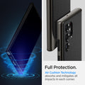 ACS03926 - Galaxy S22 Ultra 5G Case Neo Hybrid in gunmetal full protection. Air cushion technology absorbs and mitigates all impacts in each corner.