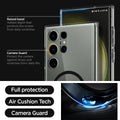 ACS05621 - Galaxy S23 Ultra Case Ultra Hybrid One Tap Ring in black  raised bezel added depth that protects the screen from daily scratches. camera guard protect the camera against drops and scratches from daily life. full protection. air cushion tech. camera guard. 