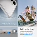ACS07349 - Galaxy S24 Case Ultra Hybrid in Crystal Clear full protection. raised edges protect the screen and camera from daily scratches. Aircushion technology.