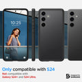 ACS07353 - Galaxy S24 Case Ultra Hybrid in Frost Black only compatible with S24+ not compatible with galaxy s24 and s24 ultra.