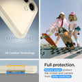 ACS07416 - Galaxy S24 Case Ultra Hybrid in Mute Beige full protection. raised edges protect the screen and camera from daily scratches. Aircushion technology.