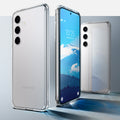 ACS07329 - Galaxy S24 Plus Case Ultra Hybrid in Crystal Clear showing front and back.