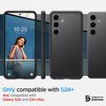 ACS07331 - Galaxy S24 Plus Case Ultra Hybrid in Frost Black only compatible with S24+ not compatible with galaxy s24 and s24 ultra.