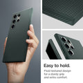 ACS07288 - Galaxy S24 Ultra Case Liquid Air in Abyss Green  easy to hold. fluid textured design for a sturdy grip and extra comfort.