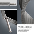 ACS07448 - Galaxy S24 Ultra Case Liquid Air in Granite Gray precision design. precisely designed to fit seamlessly and utilize all functionalities.