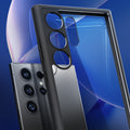 ACS07295 - Galaxy S24 Ultra Case Ultra Hybrid in Matte Black  showing clear case on the back.