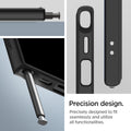 ACS07296 - Galaxy S24 Ultra Case Ultra Hybrid in Frost Black precision design. precisely designed to fit seamlessly and utilize all functionalities.