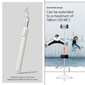 AMP09337 - Tripod Selfie Stick S541W in Dune Beige showing the extendable design. Can be extended to a maximum of 146cm (57.48
