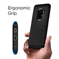 593CS22933 - Galaxy S9 Plus Tough Armor Case in black ergonomic grip.