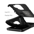 593CS22933 - Galaxy S9 Plus Tough Armor Case in black Hard pc and flexible TPU.