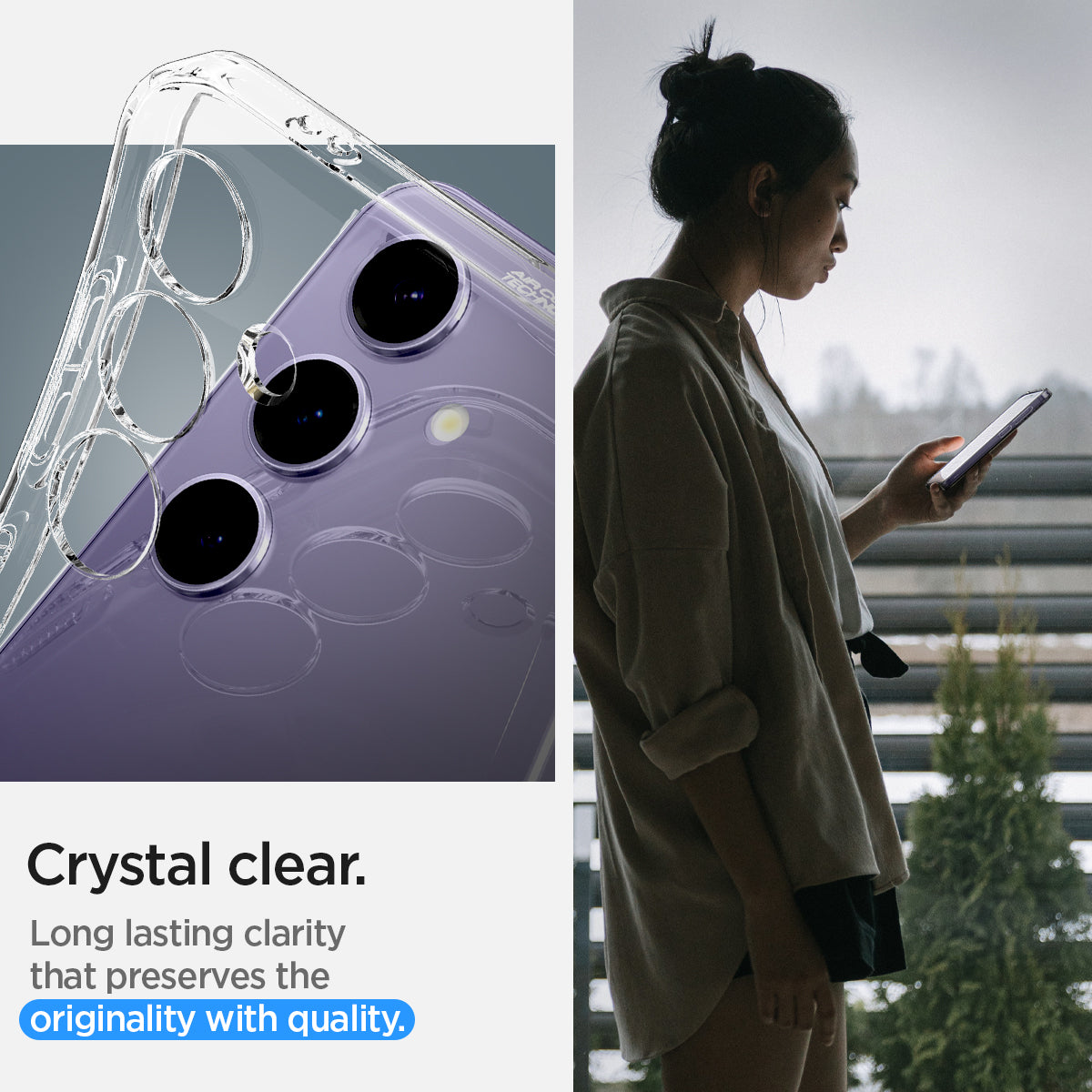ACS07323 - Galaxy S24 Plus Case Liquid Crystal in Crystal  Crystal clear long lasting clarity that preserves the originality with quality.