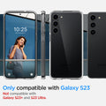 ACS05714 - Galaxy S23 Case Ultra Hybrid in crystal clear only compatible with S23 not compatible with galaxy s23+ and s23 ultra.