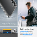 ACS05717 - Galaxy S23 Case Ultra Hybrid S in crystal clear full protection. raised edges protect the screen and camera from daily scratches. Aircushion technology.