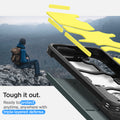 ACS07357 - Galaxy S24 Case Tough Armor in Abyss Green showing the triple-layered defense. Ready to protect anytime, anywhere